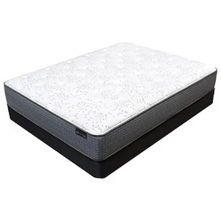 Queen Plush Encased Coil Mattress and 9" Luxury Black Foundation